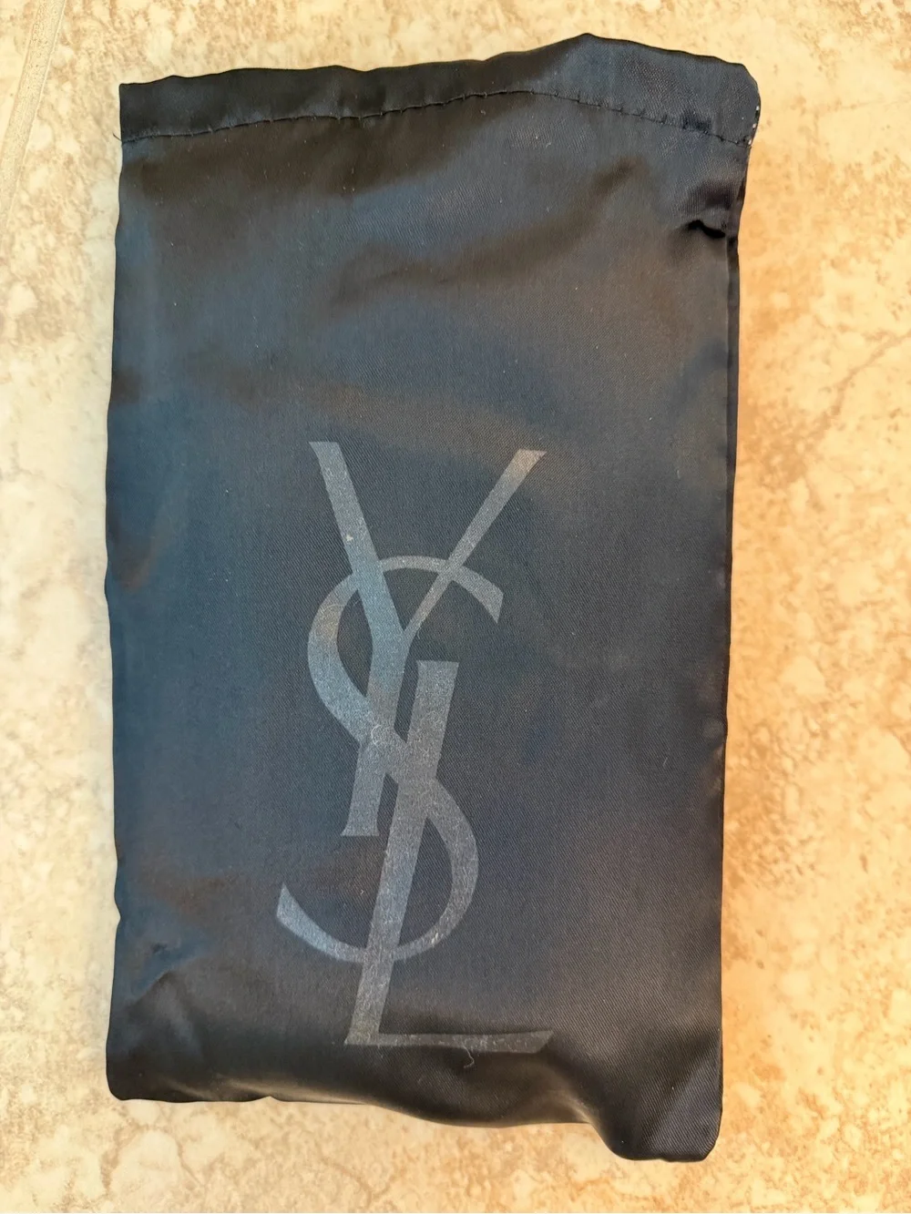 Authentic YSL Saint Laurent Belle de Jour Black Patent Leather Wallet